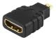  Adapter HDMI ho-micro HDMI ha Svart