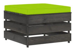 Ottoman till modulsoffa med dyna impregnerat trä