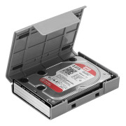3,5 tums extern förvaringslåda för hdd ssd med etikettdesign fuktsäker