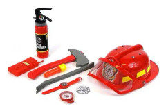 Fireman set with helmet in bag 180567