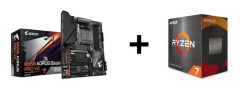 Moderkort GIGABYTE B550 AORUS PRO V2 - AMD AM4 + Processor AMD RYZEN 7 5800X - AM4 - 4,70 GHz - 8 kärnor