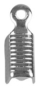 Läderfäste - dia. 4 mm - Försilvrad - 200 st