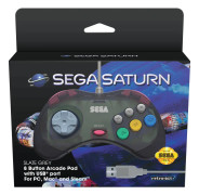 Retro-Bit SEGA Saturn Pad Black