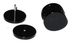 Fake Plugg - Svart- 8 mm