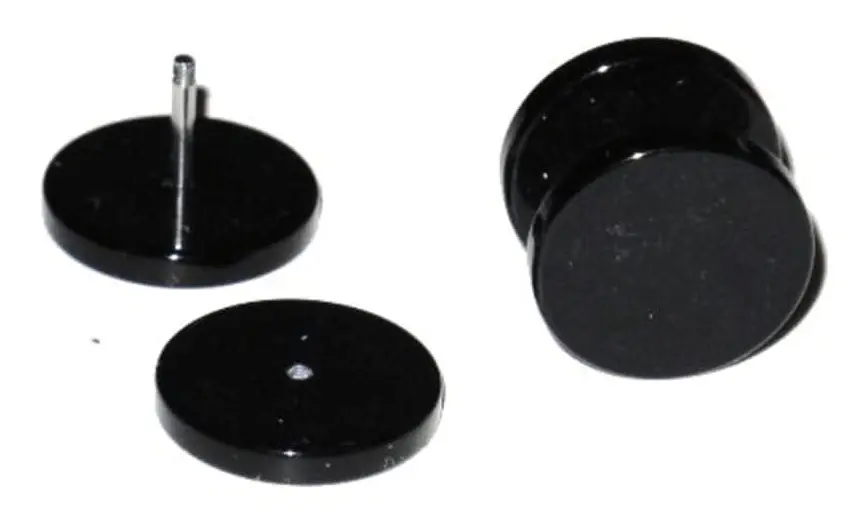 Fake Plugg - Svart- 8 mm