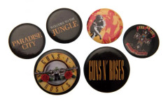 Guns N Roses Set med knappmärken
