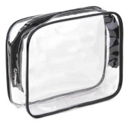 Necessär genomskinlig transparent sminkväska clear bag (Mellan)