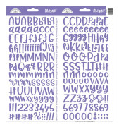Alfabet Stickers - Doodlebug - Abigail Font - Lilac