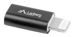 Lanberg - Blixtadapter - Lightning han til Micro-USB Type B hun - sortering