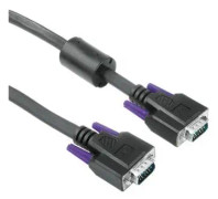 HAMA Cavo monitor VGA HDD 15 pin M/HDD 15 pin M, 1,8 metri, ferrite, nero, 3 stelle