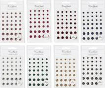 Självhäftande Rhinestones - 8 ark