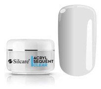 12 gram akrylpulver - Silcare - Sequent Eco Pro - Clear
