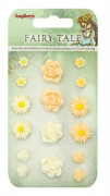Polyresin Blommor Scrapberrys - Fairy Tale - 20 st