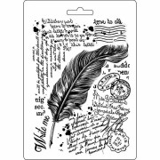 Stamperia Texture Impression Mould - Feather