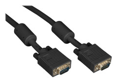 Black Box VGA Video Cables with Ferrite Core - VGA-kabel - HD-15 (VGA) (hane) till HD-15 (VGA) (hane) - 91.4 cm - formpressad, plenum - svart