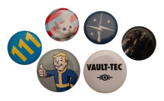 Fallout Officiell karaktärs knappmärken (paket med 6 st)