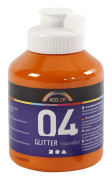 A-Color akrylfärg - Orange - Glitter - 500ml