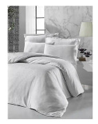 VICTORIA SATIN Bäddset Vit