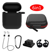 Skyddsset för Apple AirPods Silikonskal fodral & Straps/hållare