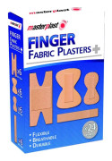24-Pack MasterPlast Finger Plåster Fabric 4 storlekar