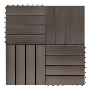 Homestorecity 22 st Terrastegels 30x30 cm 2 m² HKC donkerbruin 1