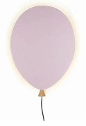 Balloon vägglampa LED, rosa