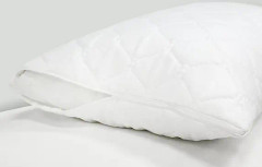 Kuddskydd Quiltad Bomullspercale 50x60 cm Vit Beckasin