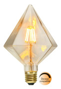 LED-Lampa Diamant, E27 2200K 100lm 1,65W(10W)