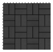 Homestorecity 22 st Terrastegels 30x30 cm 2 m² HKC svart 3
