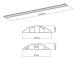 DELTACO Golvlist Aluminium 92 mm