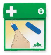 Plastplåster blå detectable, 50-pack "6"