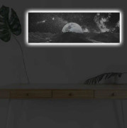 Väggdekor LED-belysning Canvas Målning