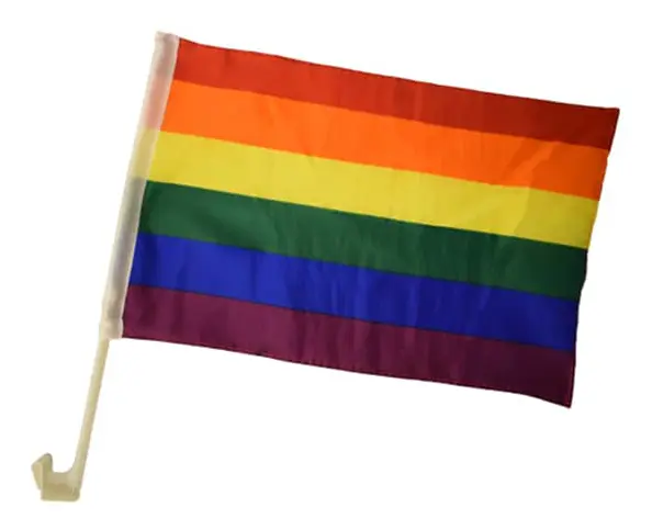 Bilflaggor Pride Flaggan