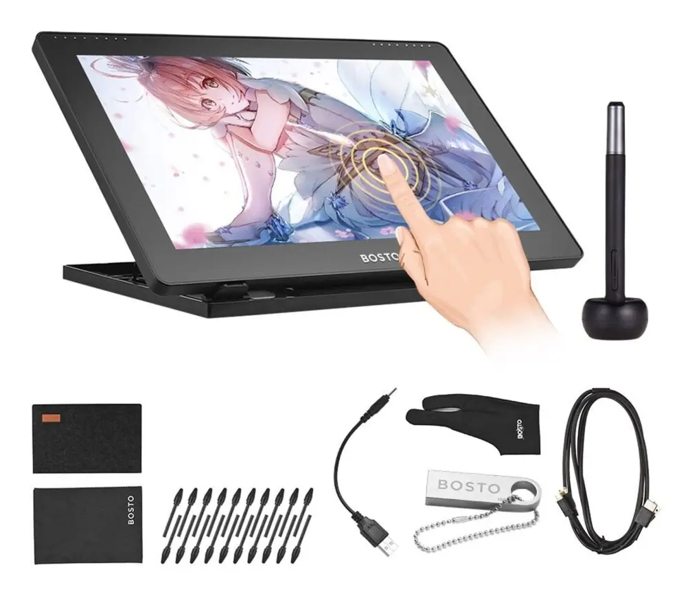 Hd grafikritning digital tablettmonitor penna
