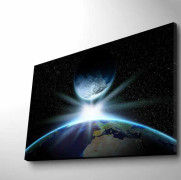 Väggdekor LED-belysning Canvas Målning