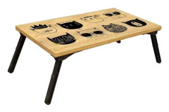MALINS Ståskrivbord 25 cm Trä/natur/Svart