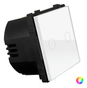 Dubbelbrytare Ledkia Modern 5168 Pekskärm Glas PC