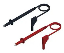 Hirschmann Test & Measurement PL 2600 S W SET Säkerhets-mätledning-Set Laminerade stickdon 4 mm Prob 1.00 m Svart, Röd