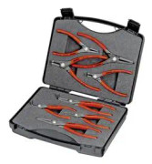 Knipex 00 21 25 Låsringstång-set Passar till Ytter- & innerring 12-25 mm, 19-60 mm 10-25 mm, 19-60 mm Spetsform Vinklad