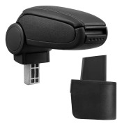 [pro.tec]® Armstöd till Nissan Micra K12 med integrerat fack - konstläder - svart