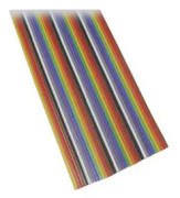 BKL Electronic 10120156/3 Flatkabel Rastermått: 1.27 mm 10 x 0.08 mm² Flerfärgad 3 m