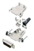 Amphenol L17DTZF09-RG+L717SDE09P D-Sub stiftlist set 180 ° Antal poler: 9 Lödhona 1 st