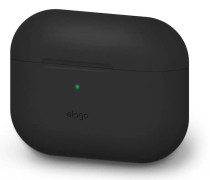 elago Original - Fodral för trådlösa hörlurar - silikon - svart - för Apple AirPods Pro