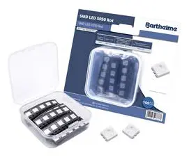 Barthelme SMD-LED-Set 5050 Röd 1000 mcd 120 ° 60 mA 2 V 100 st Bulk