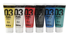 A-Color - Akrylfärg - Metallic - (6 x 20 ml)