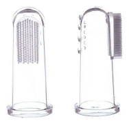Fingertandborste av silikon - barnets första tandborste, 2-pack - Jack N´Jill