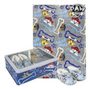 Metallboxen med Filt och Tofflor The Paw Patrol 73671 Grå
