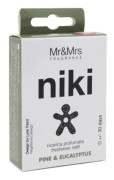 Mr & Mrs Fragrance Mr & amp; Mrs Niki Car air freshener refill JRNIKIBX019V00 Refill for Car Scent, Pine & amp; Eucalyptus, Black