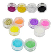 Nagelglitter i 12 färger - 5 ml / burk