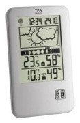 TFA Dostmann Neo Plus 35.1109 Trådlös digital väderstation Prognos för 12-24 timmar Antal max. sensorer 1